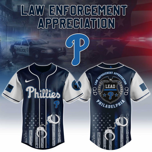.   Philadelphia Phillies MLB x Law Enforcement Appreciation Day Jersey Limited