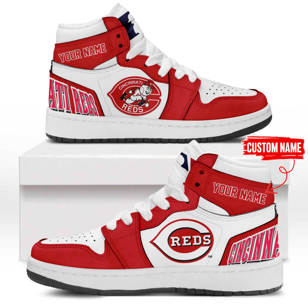 Personalized Cincinnati Reds Air Jordan 1 Shoes