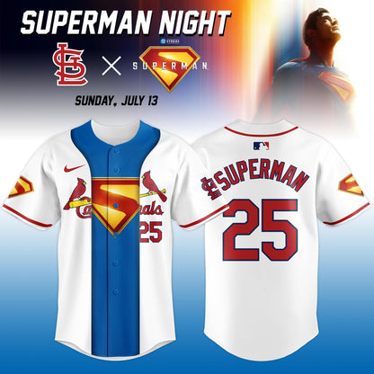 St. Louis Cardinals x Superman Limited Edition Custom Jersey 2025
