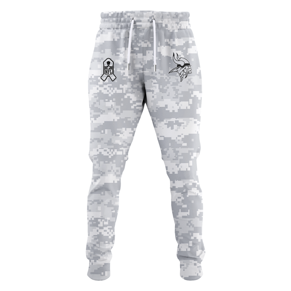 Premium Minnesota Vikings Merch - Limited Edition Minnesota Vikings Football - Camo Veteran 2025 Hoodie - Gear Up For Game Day