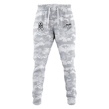 Premium Minnesota Vikings Merch - Limited Edition Minnesota Vikings Football - Camo Veteran 2025 Hoodie - Gear Up For Game Day