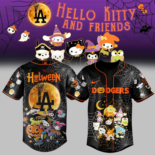 ____,,,LA Dodgers _ Hello Kitty and Friend Halloween Jersey