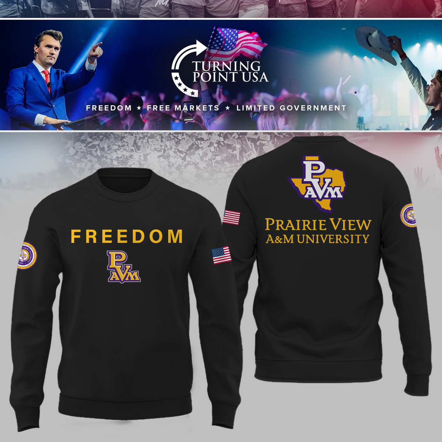 Prairie View University x Turning Point USA Sweatshirt