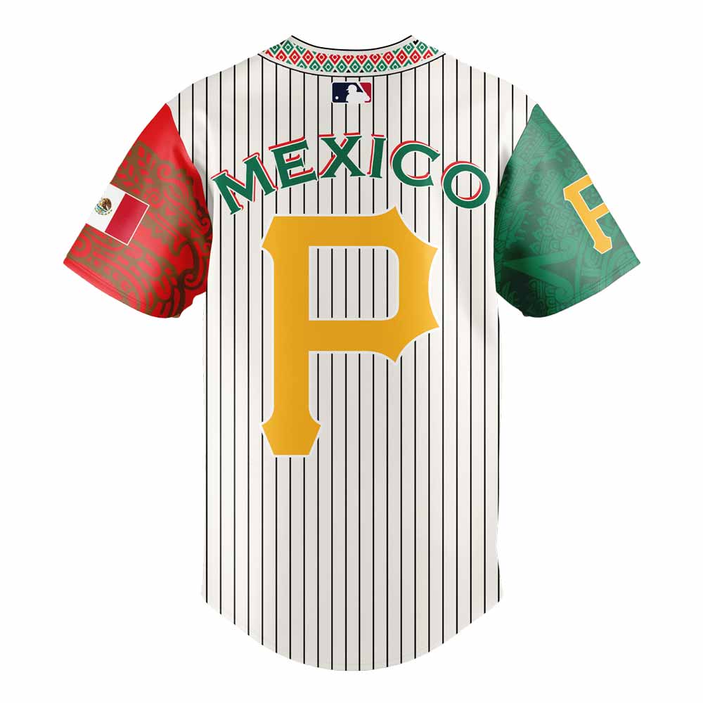 Pittsburgh Pirates Mexican Heritage Night Striped Combo Jersey