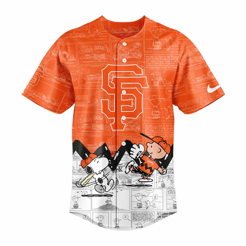 San Francisco Giants 75th Anniversary of Peanuts Jersey