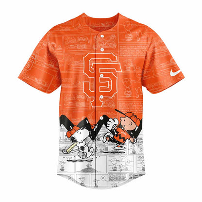 San Francisco Giants 75th Anniversary of Peanuts Jersey