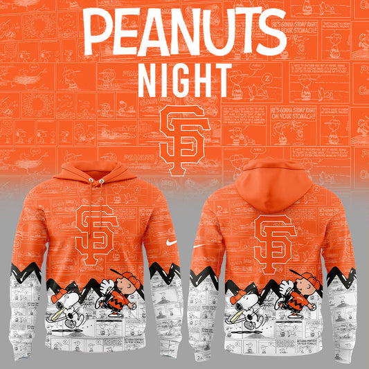 San Francisco Giants 75th Anniversary of Peanuts Hoodie
