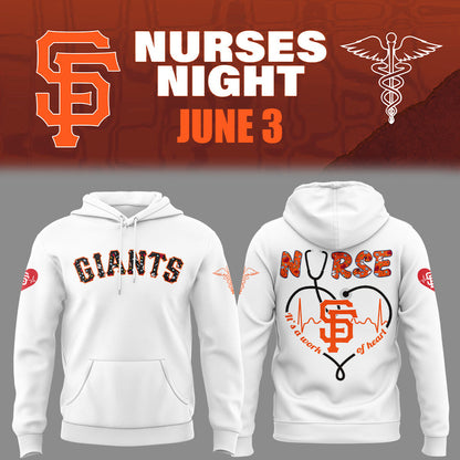 San Francisco Giants Nurses Appreciation White Hoodie