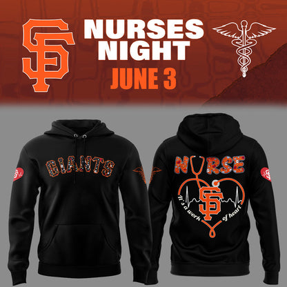 San Francisco Giants Nurses Appreciation Black Hoodie