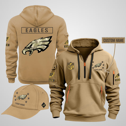Philadelphia Eagles Quarter Zip Hoodie