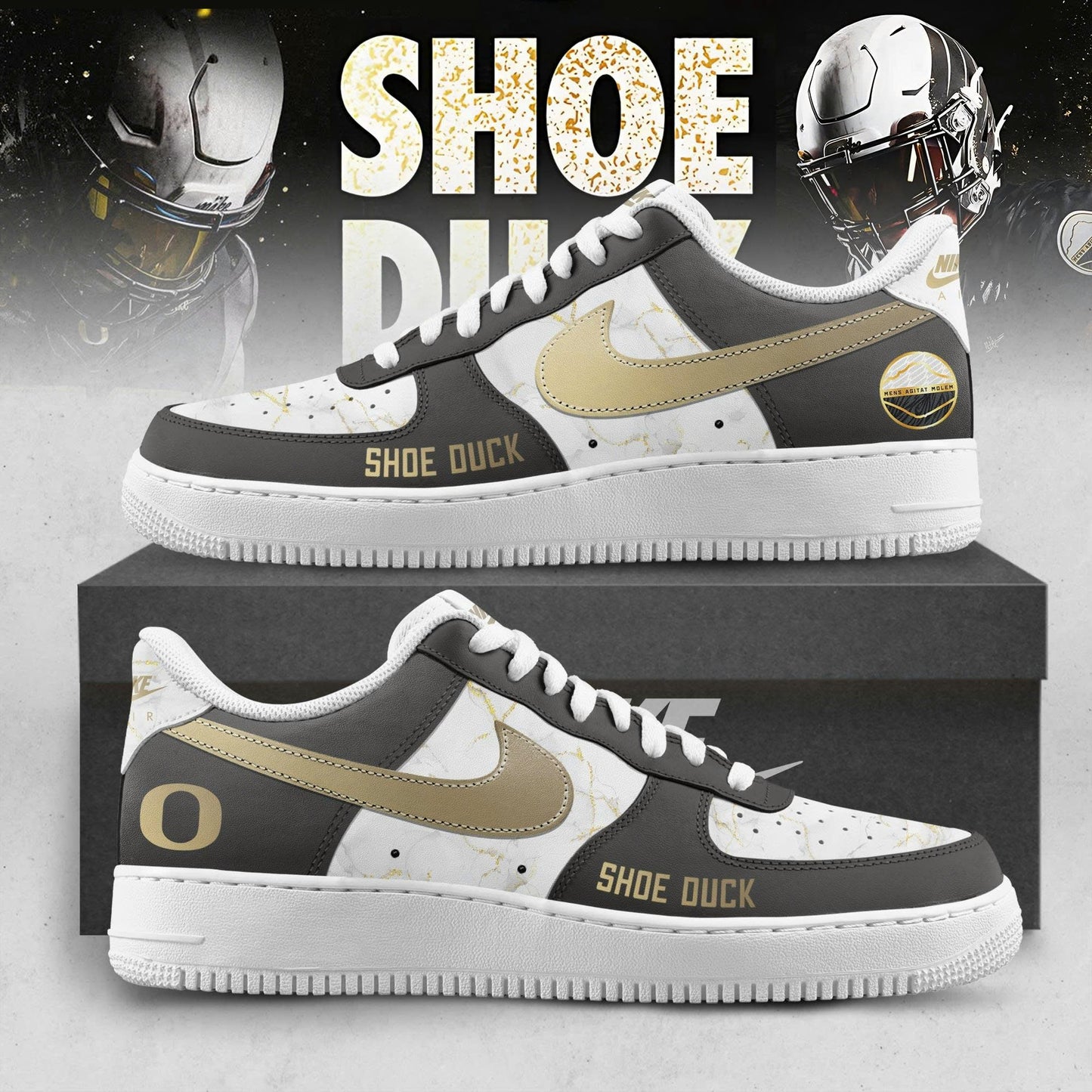 Oregon Football “Shoe Duck” Special Edition AF1 Sneakers