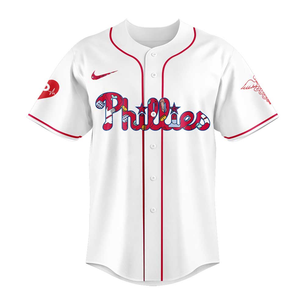 Philadelphia Phillies Nurses Appreciation White Jersey