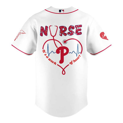 Philadelphia Phillies Nurses Appreciation White Jersey
