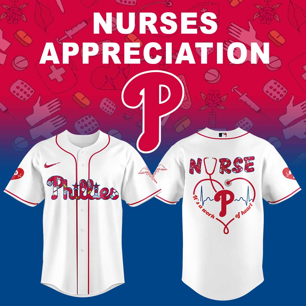 Philadelphia Phillies Nurses Appreciation White Jersey