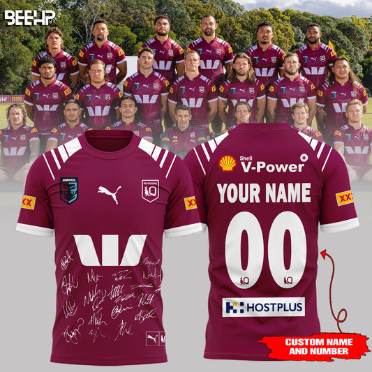 Queensland Maroons State Of Origin 2025 Champions T-Shirt