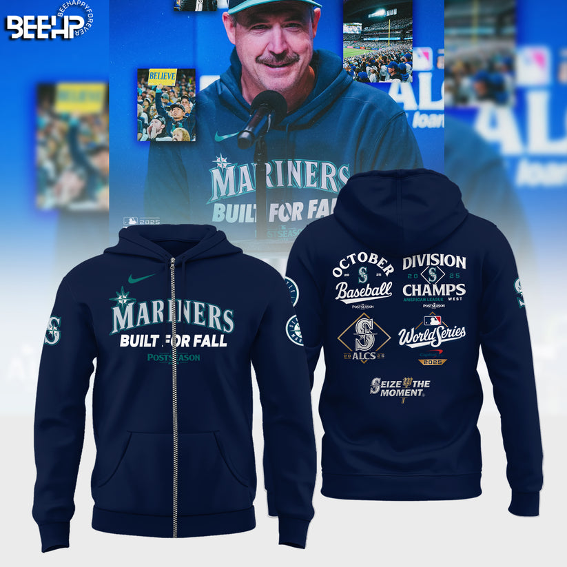 Seattle Mariners Built For Fall Limited Edition Zip Hoodie