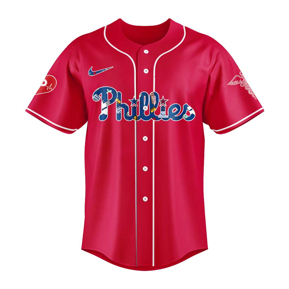 Philadelphia Phillies Nurses Appreciation Red Jersey