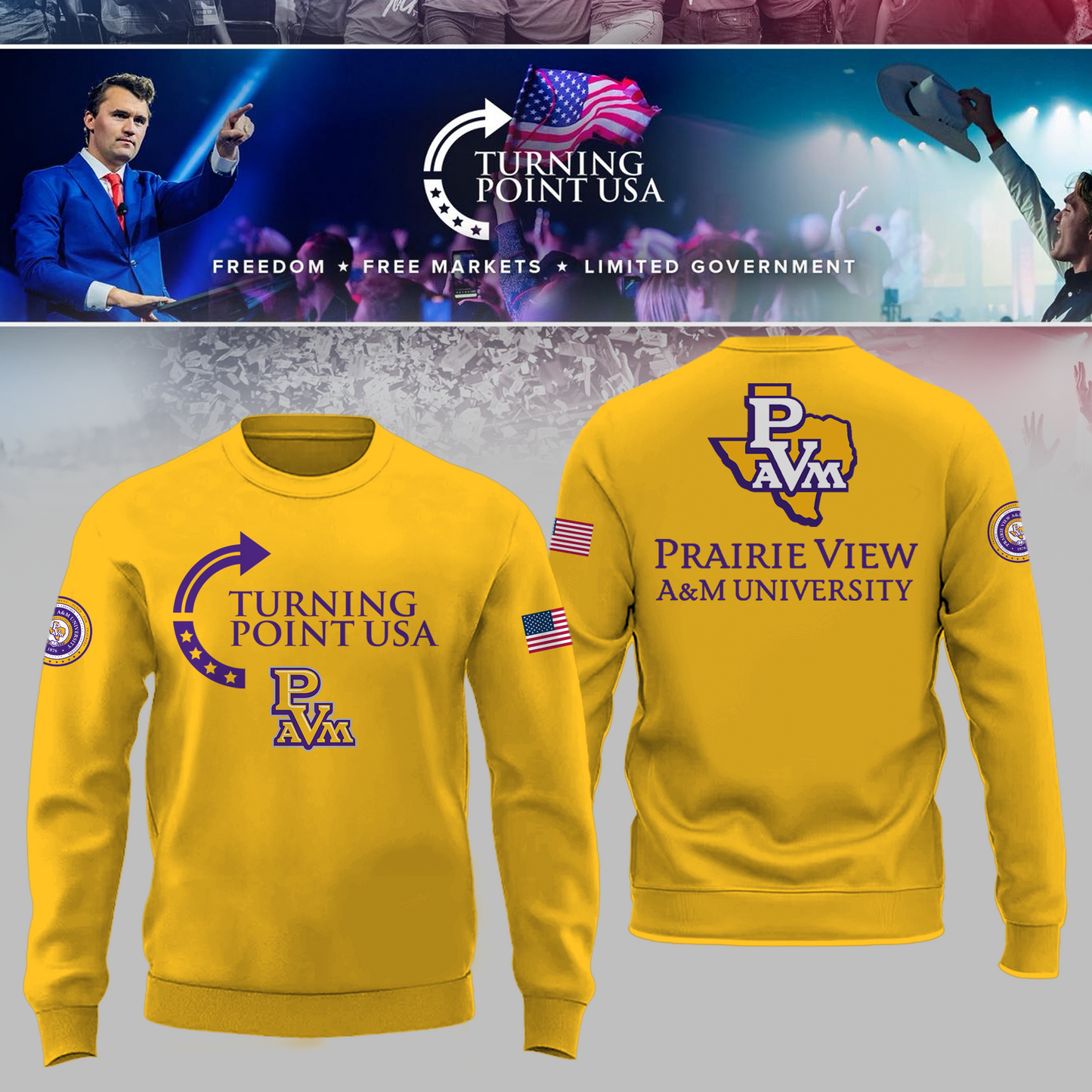 Prairie View University x Turning Point USA Sweatshirt