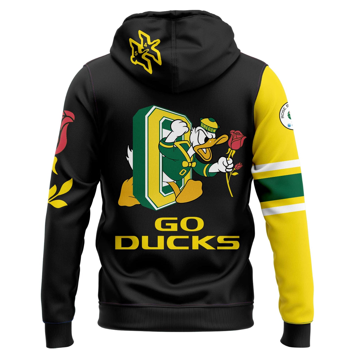 Oregon Ducks Rose Bowl Game 2024 Limited Zip Hoodie