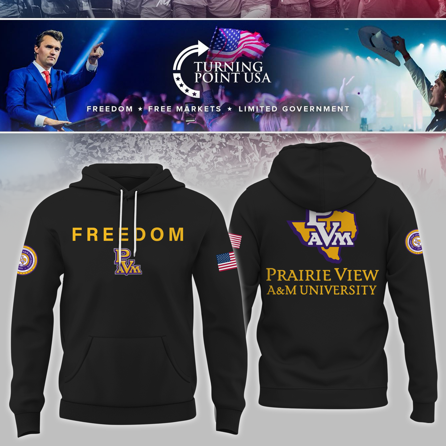 Prairie View University x Turning Point USA Hoodie