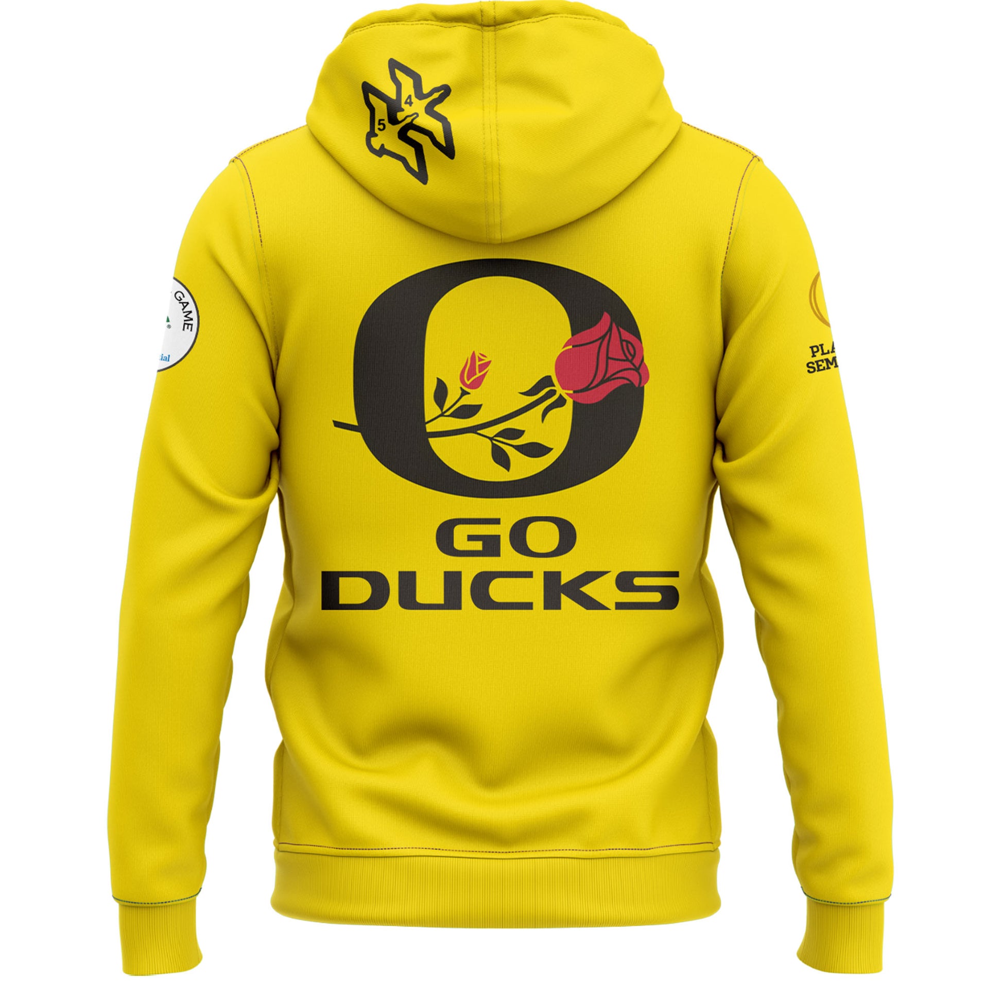 Oregon Ducks Rose Bowl Game 2024 Zip Hoodie V1