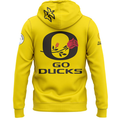 Oregon Ducks Rose Bowl Game 2024 Zip Hoodie V1