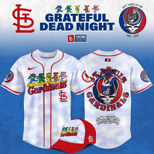 St. Louis Cardinals x Grateful Dead Night Game 2025 New Jersey