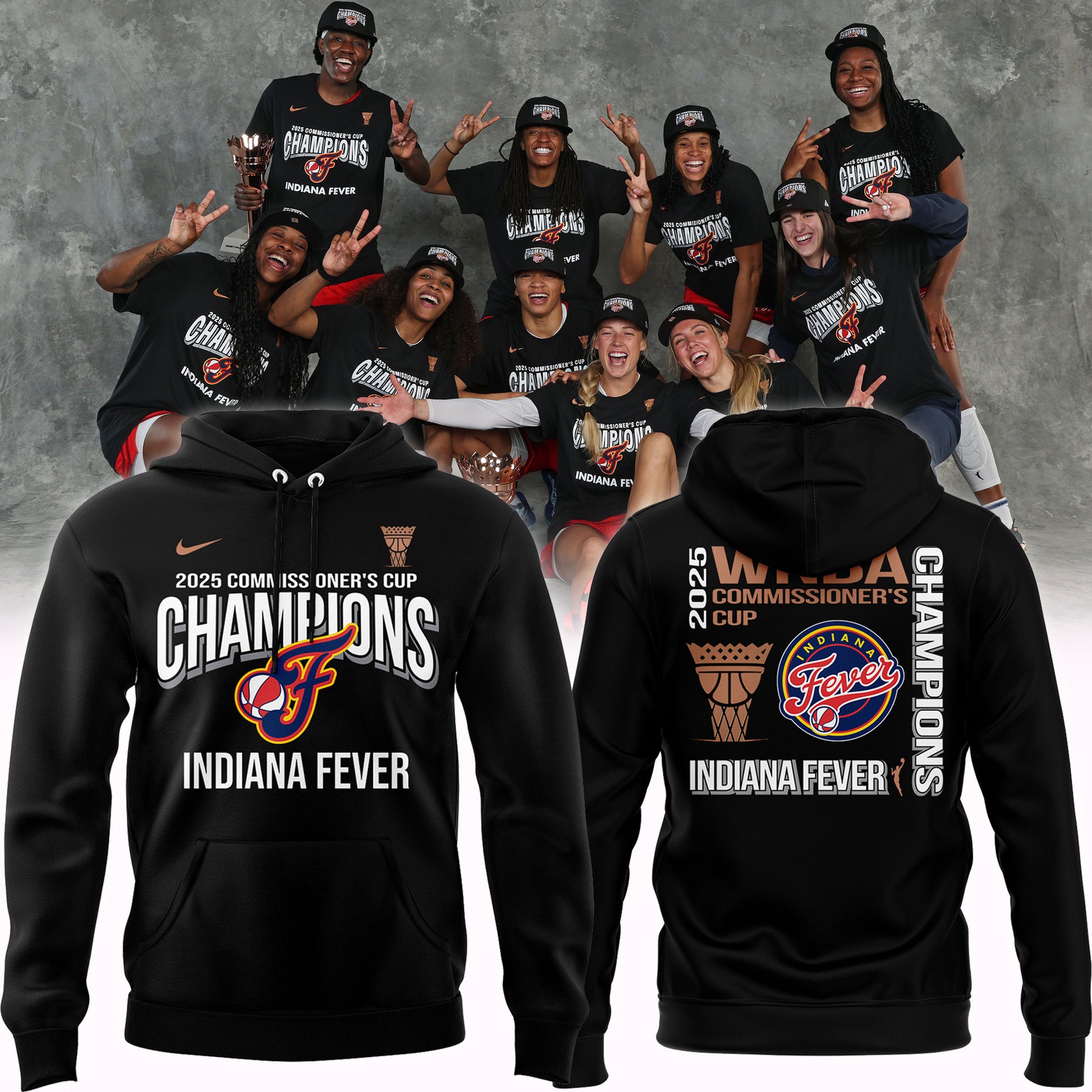 Special Edition 2025 WNBA Commissioners Cup Champions Hoodie
