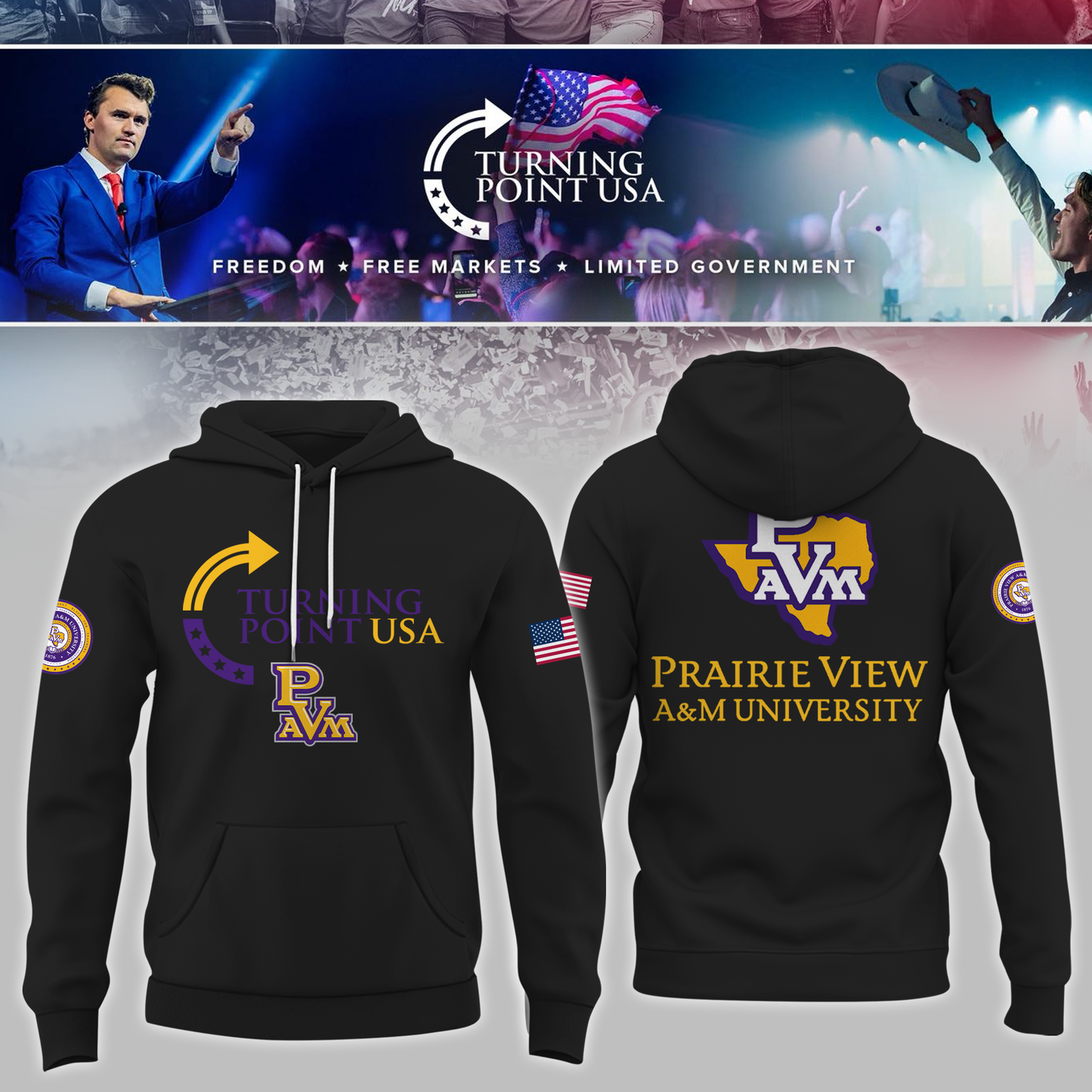Prairie View University x Turning Point USA Hoodie