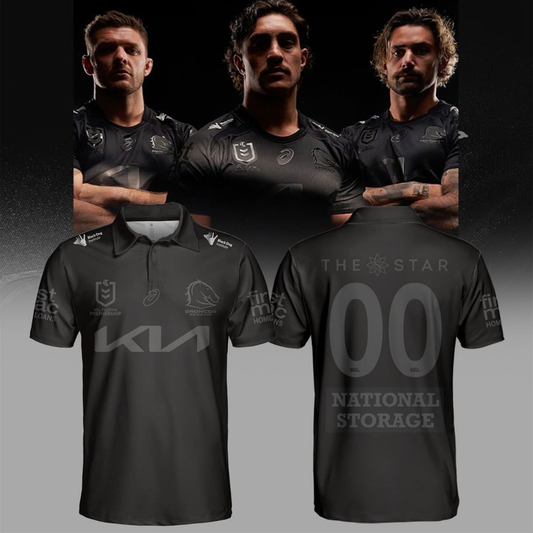 Brisbane Broncos Our 2025 Black POLO