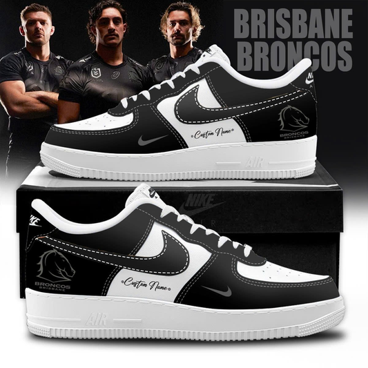 Brisbane Broncos Our 2025 Black New AF1 SNEAKER
