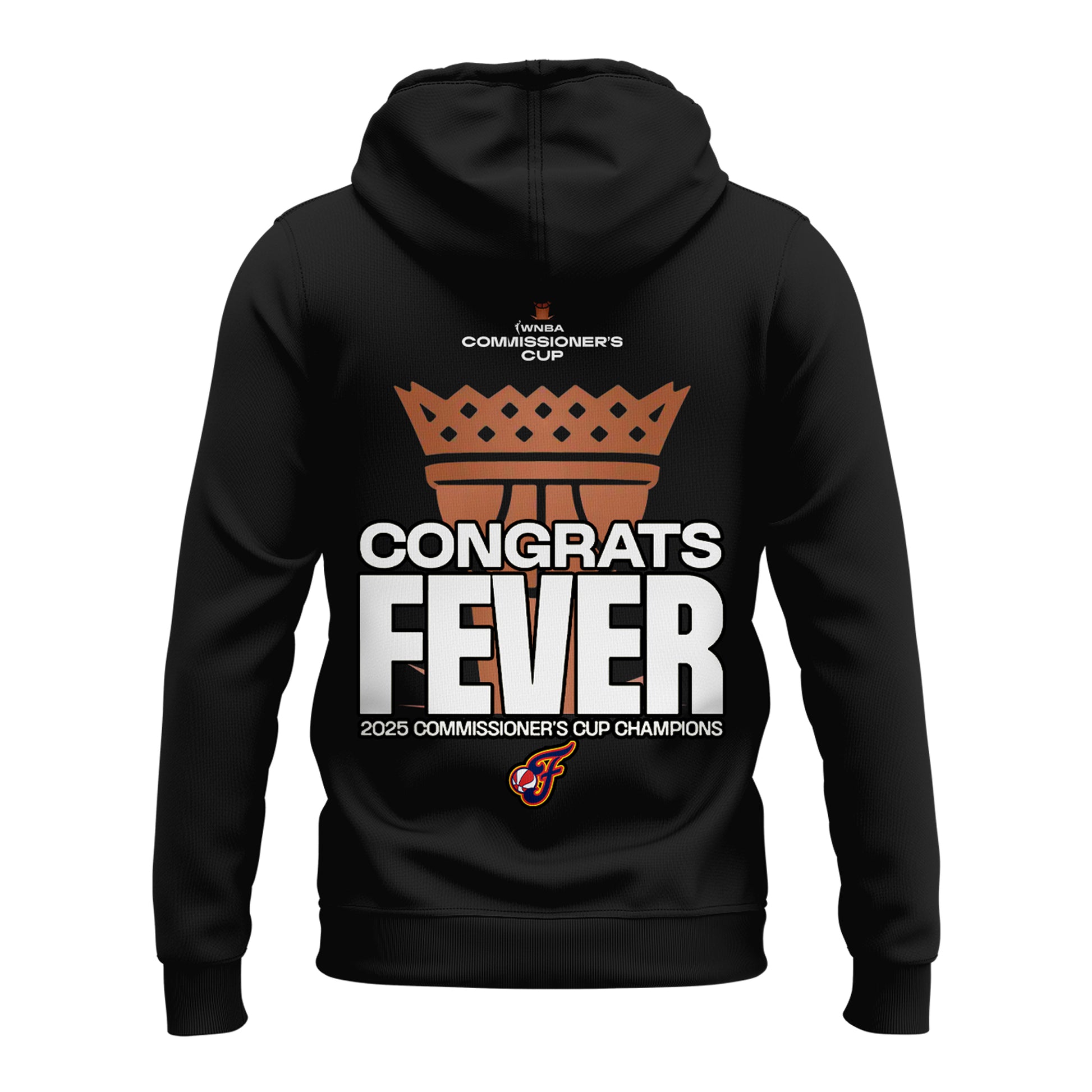 Special 2025 WNBA Commissioner's Cup Champions Indiana Fever Black Hoodie
