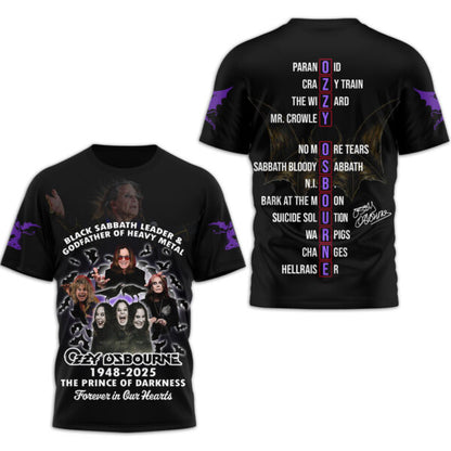 Premium OZOB 3D T-Shirt MAR Black