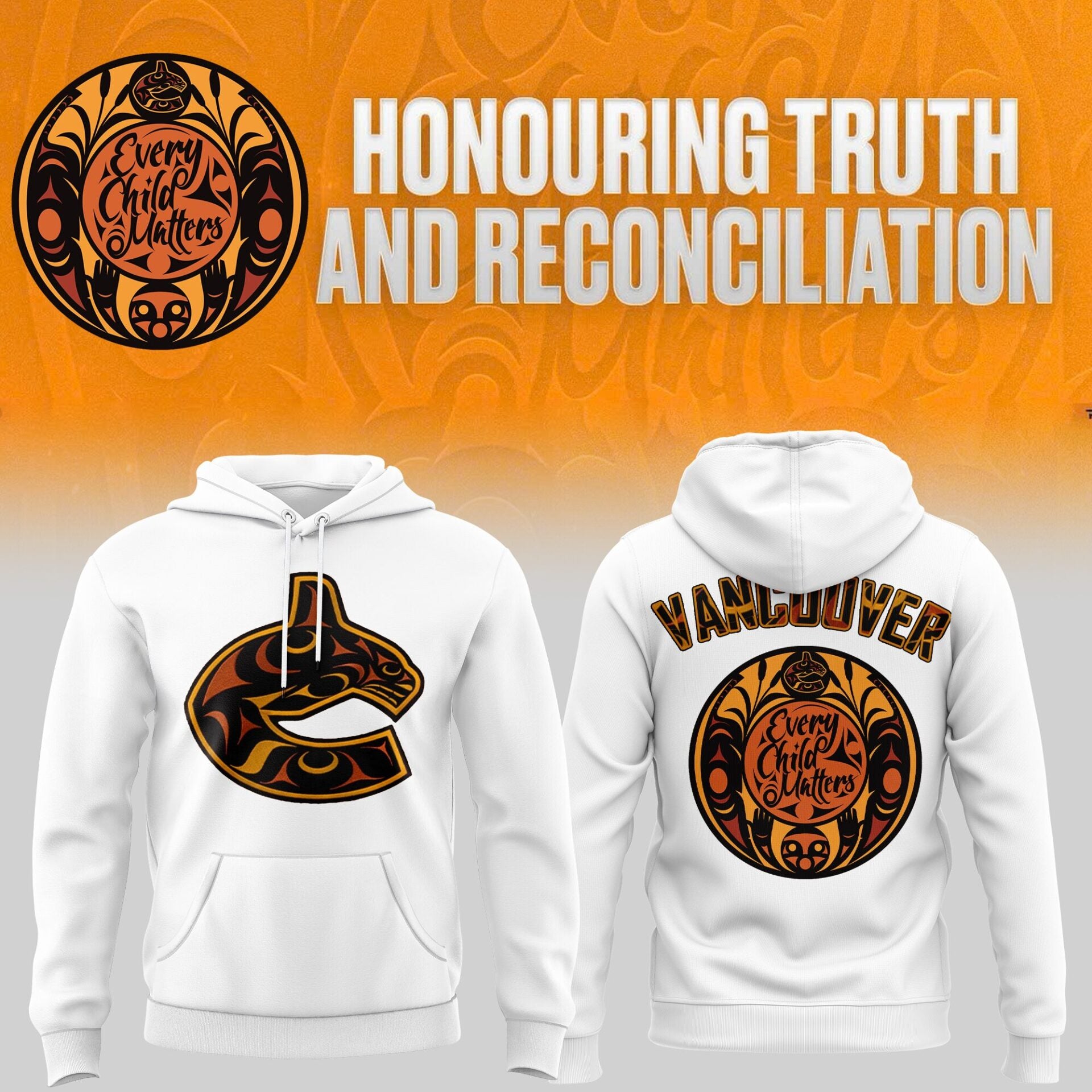 Vancouver Canucks Truth and Reconciliation Hoodie-AB031325512