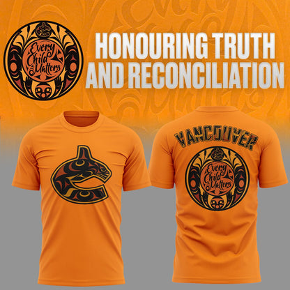 Vancouver Canucks Truth and Reconciliation TShirt-AB031325523
