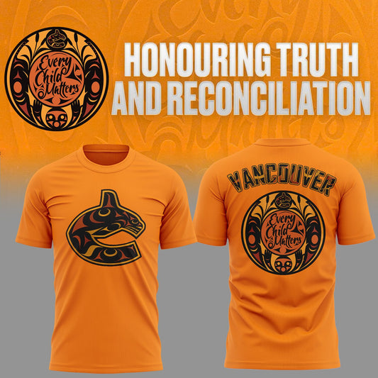 Vancouver Canucks Truth and Reconciliation TShirt-AB031325523