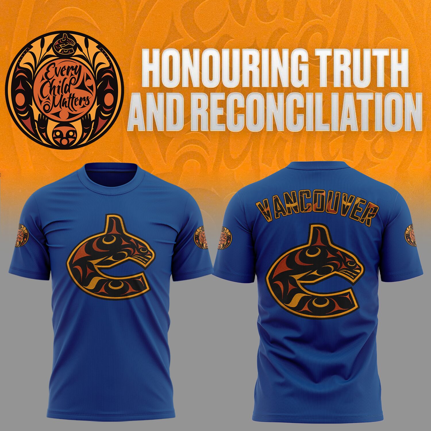 Vancouver Canucks Truth and Reconciliation TShirt-AB031325524