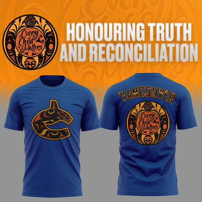 Vancouver Canucks Truth and Reconciliation TShirt-AB031325526