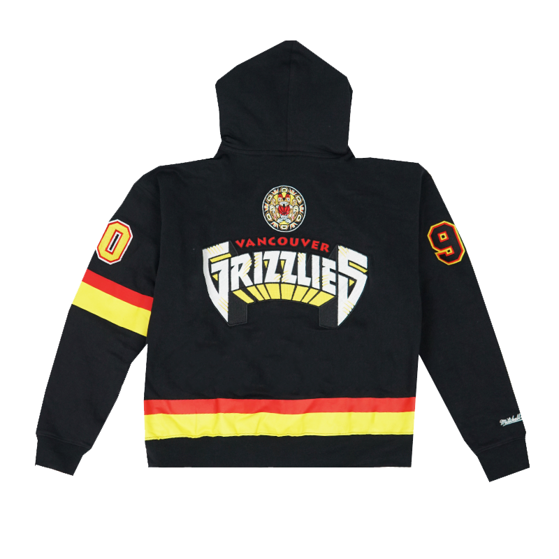 Special New Canucks x Grizzlies Black Skate Hoodie-AB032225500