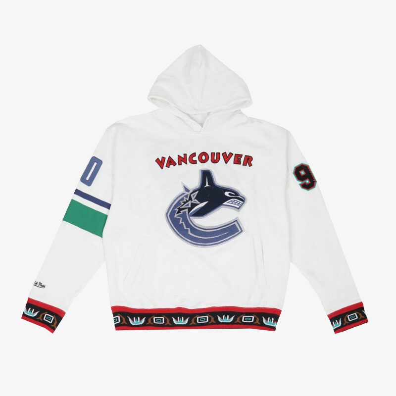 Special New Canucks x Grizzlies White Orca Hoodie-AB032225501