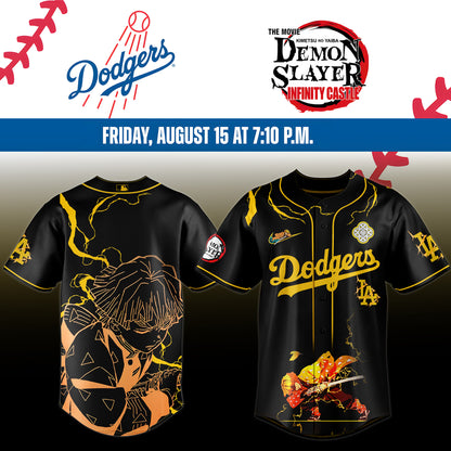 ,,LA Dodgers _ Demon Slayer Agatsuma Zenitsu Jersey 2025