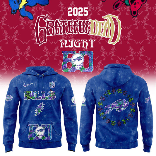 Buffalo Bills Grateful Dead 60th Anniversary Combo Hoodie
