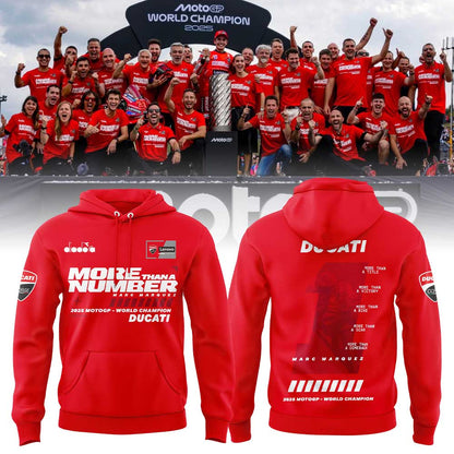 “MORE THAN A NUMBER” Marc Marquez World Champion 2025 Combo Hoodie | Jogger | Cap