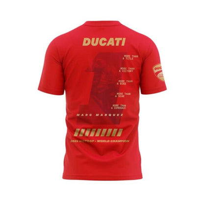 “MORE THAN A NUMBER” Marc Marquez World Champion 2025 Combo Gold Tshirt | Jogger | Cap