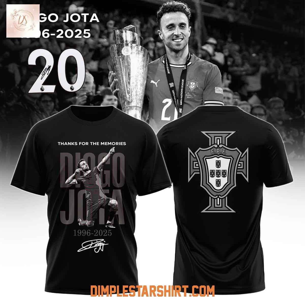 Official Diogo Jota Portugal Thanks For The Memories 2025 Shirt