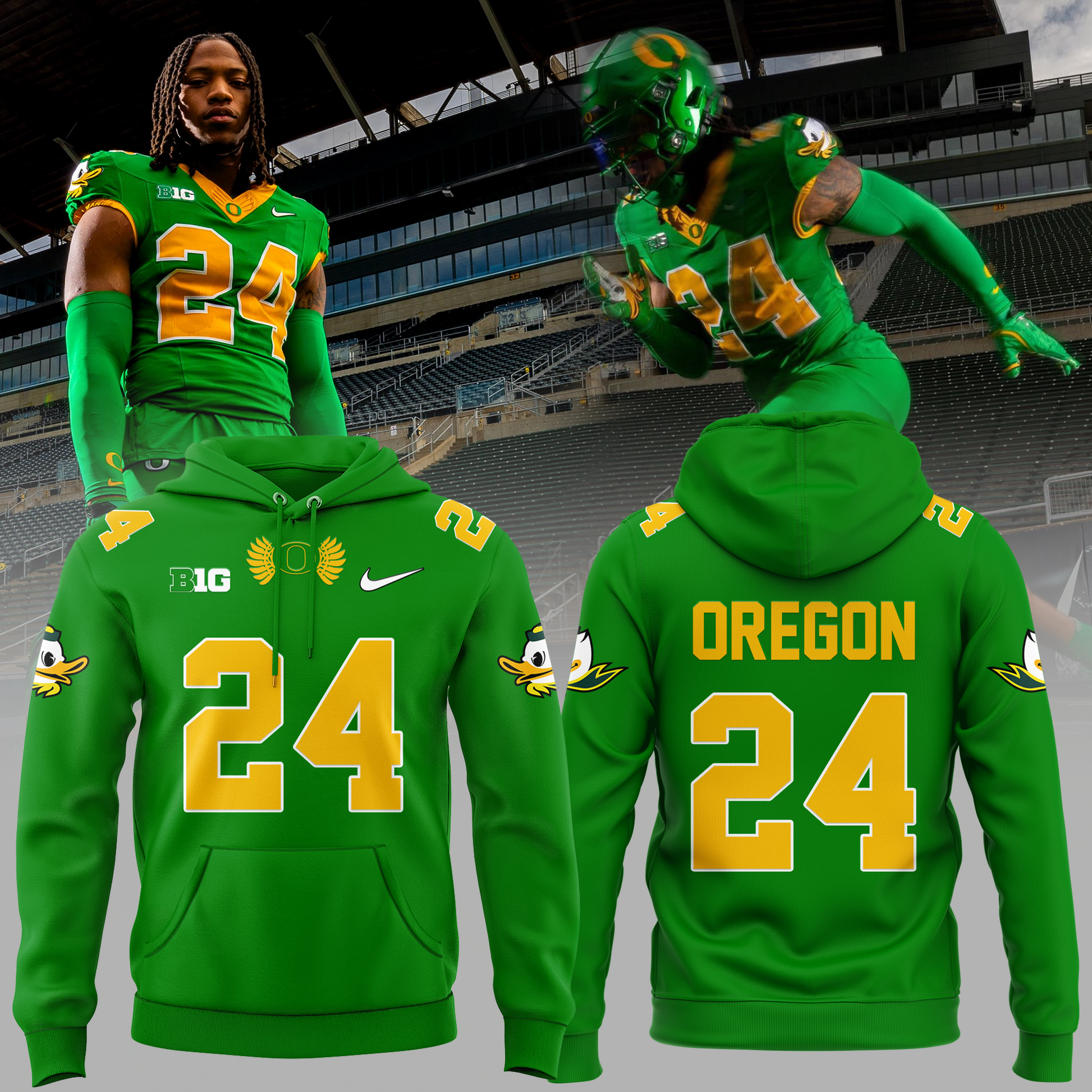 Oregon Ducks football hoodie new version 2025