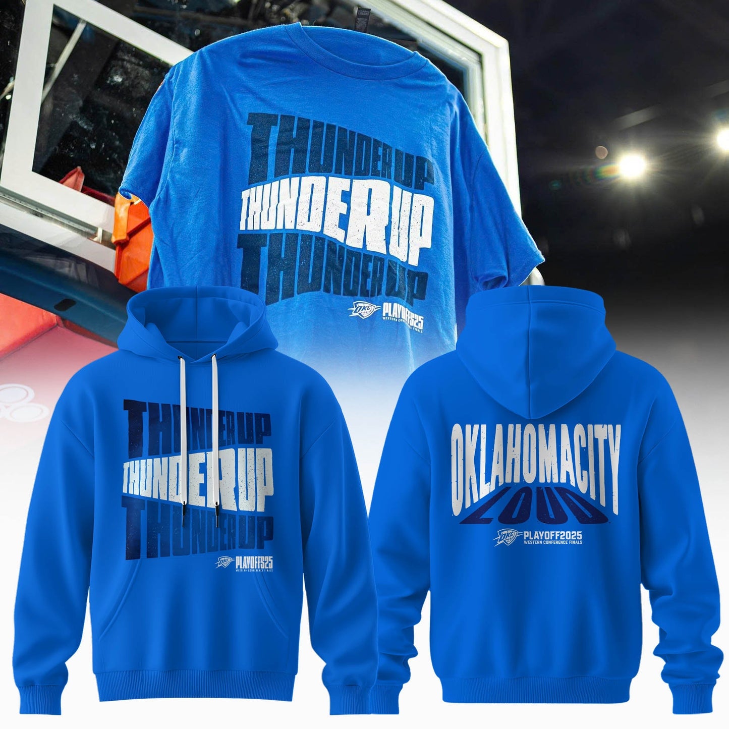 The 2025 Oklahoma City Thunder playoff Hoodie