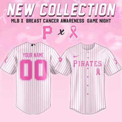Pittsburgh Pirates x  Breast Cancer Awareness Game Night Jersey Editons Limited