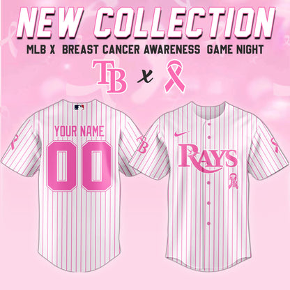 Tampa Bay Rays x  Breast Cancer Awareness Game Night Jersey Editons Limited