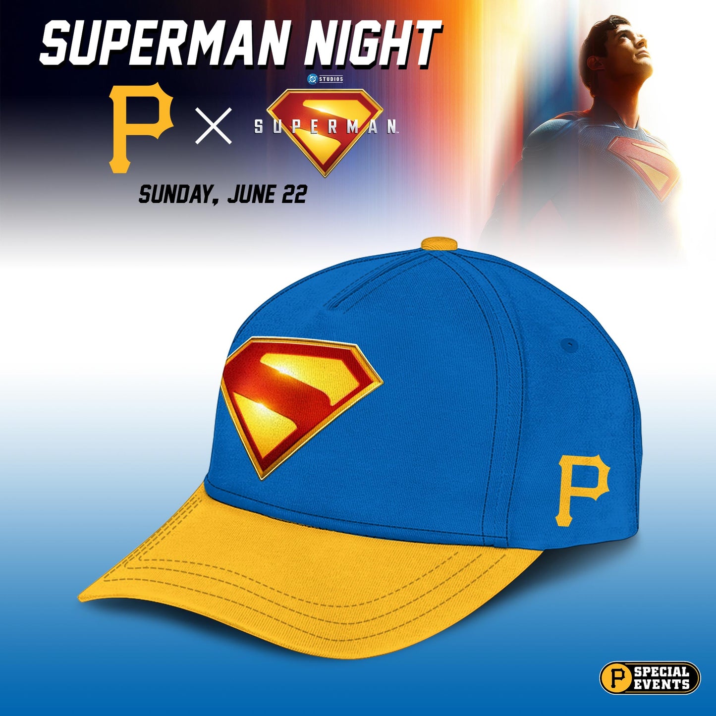 Pittsburgh Pirates x Superman Night Game Limited Edition Jersey 2025